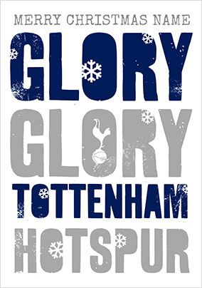 Glory Tottenham Hotspur Personalised Christmas Card