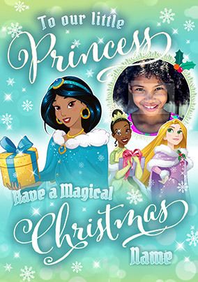 Disney Princess Little Princess Photo Christmas Card