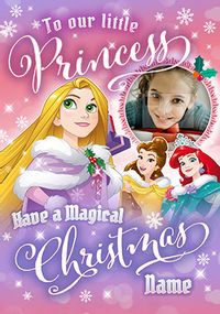 Disney Princess Little Princess Christmas Photo Card