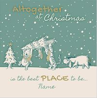 Winnie The Pooh - Together at Christmas Personalised Card