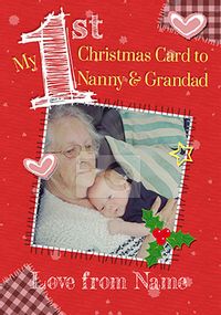 Tap to view Baby's 1st Christmas Card Photo Upload - Emotional Rescue