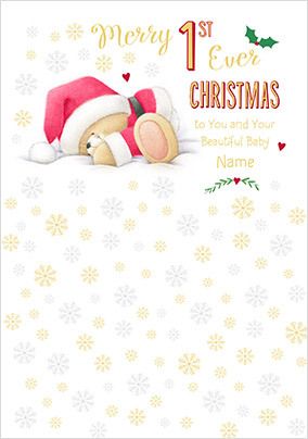 Forever Friends - 1st Ever Christmas Personalised Card