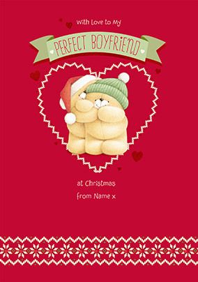 Forever Friends - Perfect Boyfriend Personalised Christmas Card
