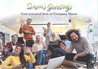 Corporate Season's Greetings Photo Christmas card
