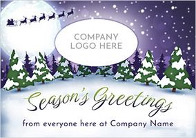 Company Personalised Christmas card