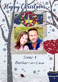 Sister & Brother-in-Law Photo Upload Christmas Card - Home Sweet Home
