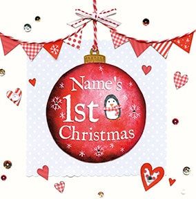 1st Christmas Personalised Card