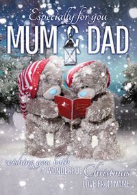 Mum & Dad Christmas Card For You - Me to You Photo Finish