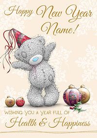 Tap to view Happy New Year Card Health & Happiness - Me to You