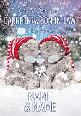 Daughter & Son-in-Law Christmas Card - Me to You Photo Finish
