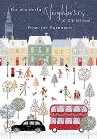 Tap to view Neighbours at Christmas Personalised Card
