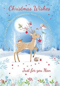Nan at Christmas Personalised Card