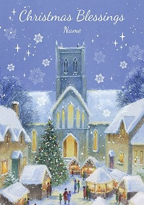 Christmas Blessings Personalised Card