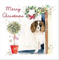 Tap to view Merry Christmas Spaniel Personalised Card