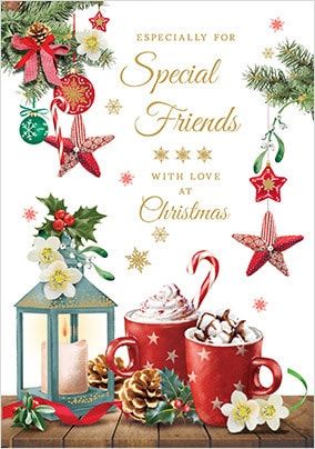 Special Friends at Christmas Personalised Card