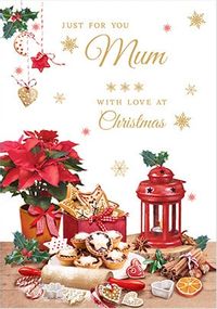 Mum at Christmas Personalised Card