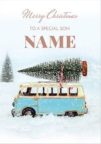 To a Special Son Personalised Christmas Card