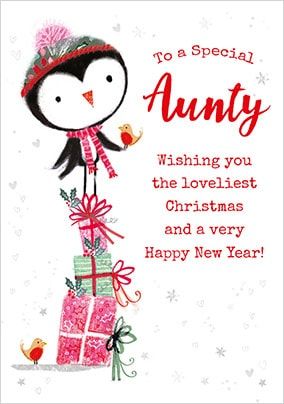 Special Aunty Personalised Christmas Card
