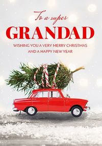 Super Grandad at Christmas Personalised Card