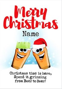 Tap to view Christmas Beers Personalised Card