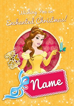 Belle Christmas Card - Disney Princess