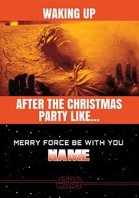 Star Wars After The Christmas Party Personalised Card