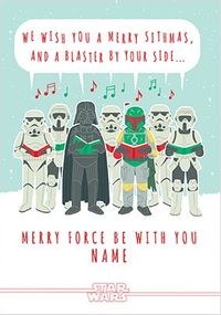 Star Wars Merry Sithmas Personalised Christmas Card
