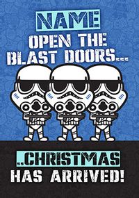 Star Wars - Storm Troopers Personalised Christmas Card