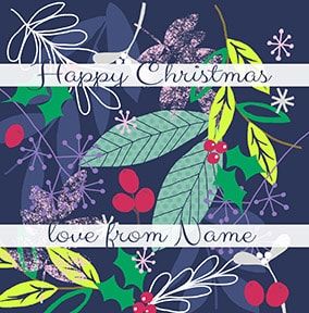 Happy Christmas Personalised Card