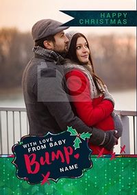 Tap to view Love From Bump Photo Christmas Card