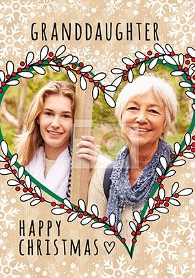 Granddaughter Photo Christmas Card