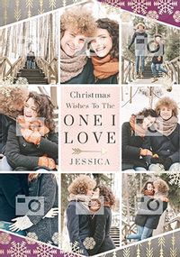 One I Love Multi Photo Christmas Card