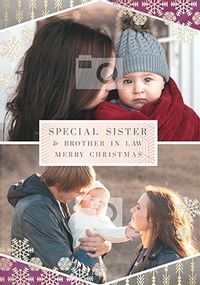 Tap to view Sister & Brother-In-Law Multi Photo Christmas Card