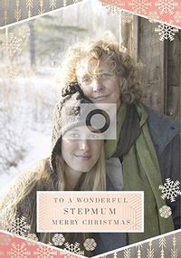 Tap to view Wonderful Stepmum Photo Christmas Card