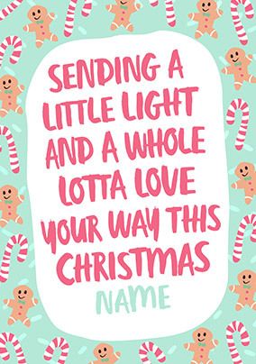 A whole lotta Love Personalised Christmas Card