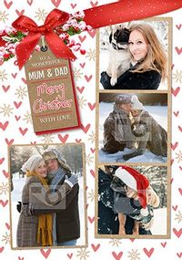 Wonderful Mum & Dad Christmas Multi Photo Card