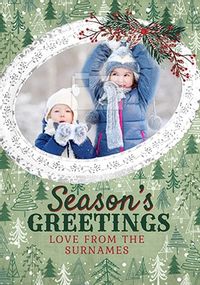 Tap to view Season's Greetings From The Family Photo Card