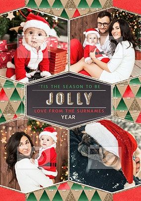 Be Jolly Family Multi Photo Christmas Card