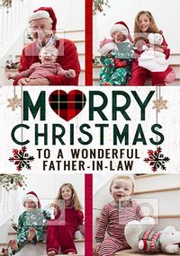 Tap to view Wonderful Father-In-Law Multi Photo Christmas Card