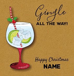 Gingle All The Way Personalised Card