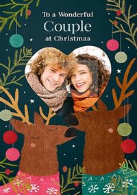 Wonderful Couple at Christmas Photo Card