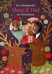 Tap to view Wonderful Mum & Dad at Christmas Photo Card