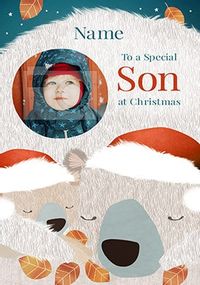 Special Son at Christmas Photo Card
