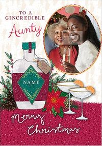 Tap to view Gincredible Aunty personalised Christmas Card