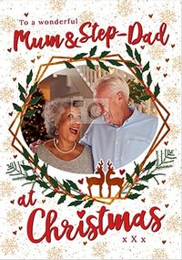 Tap to view Mum and Step-Dad photo Christmas Card