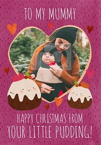 Mummy from your Little Pudding personalised Christmas Card