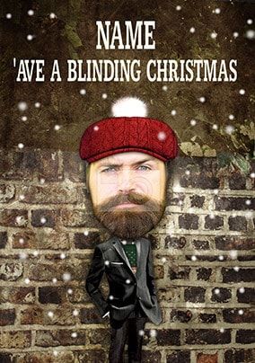 A Blinding Christmas spoof Christmas card