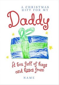 Christmas Gift for Daddy Personalised Card