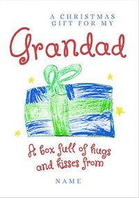 Christmas Gift for Grandad Personalised Card