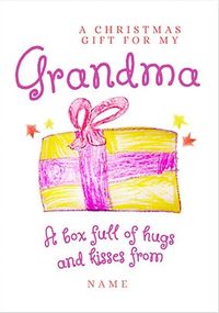 Christmas Gift for Grandma Personalised Card